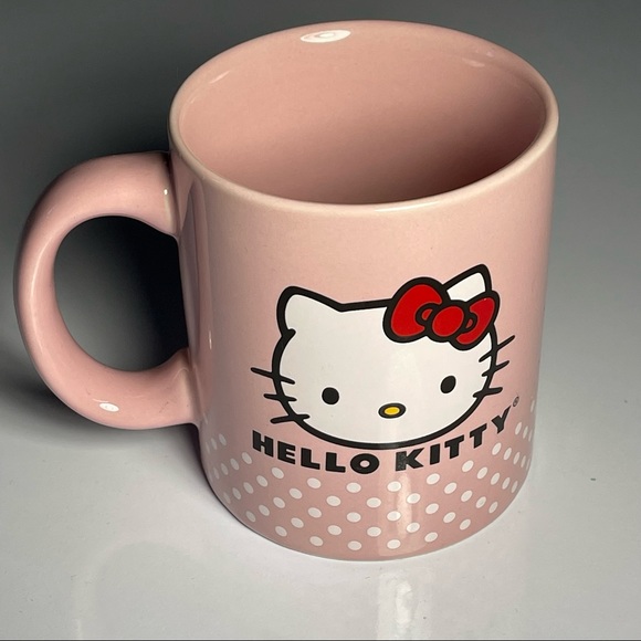 SOLD!!! Hello Kitty Mug for Coffee Tea Cute two-sided Sanrio Pink Drinkware - Picture 6 of 11